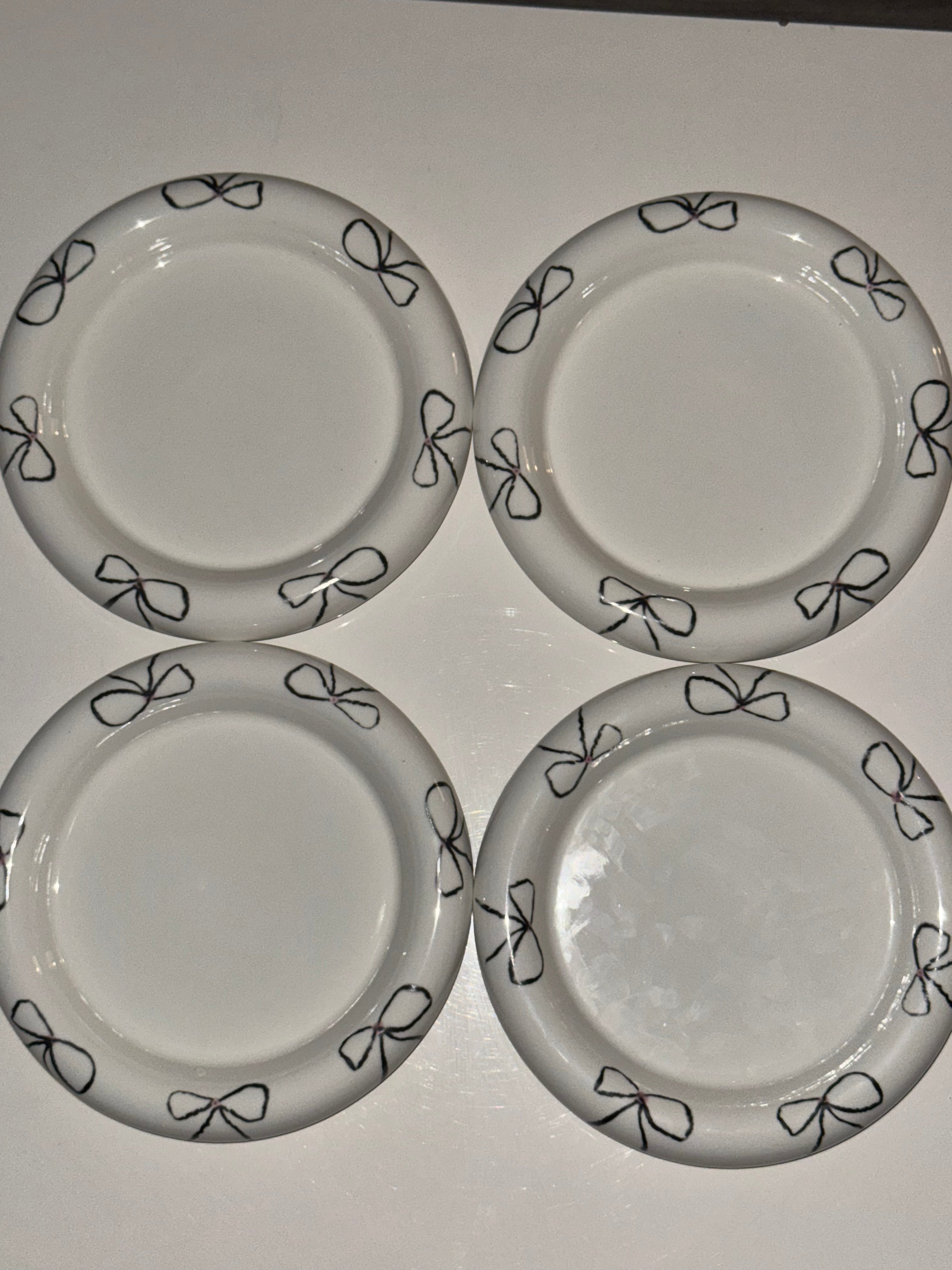 Four small plate set style=